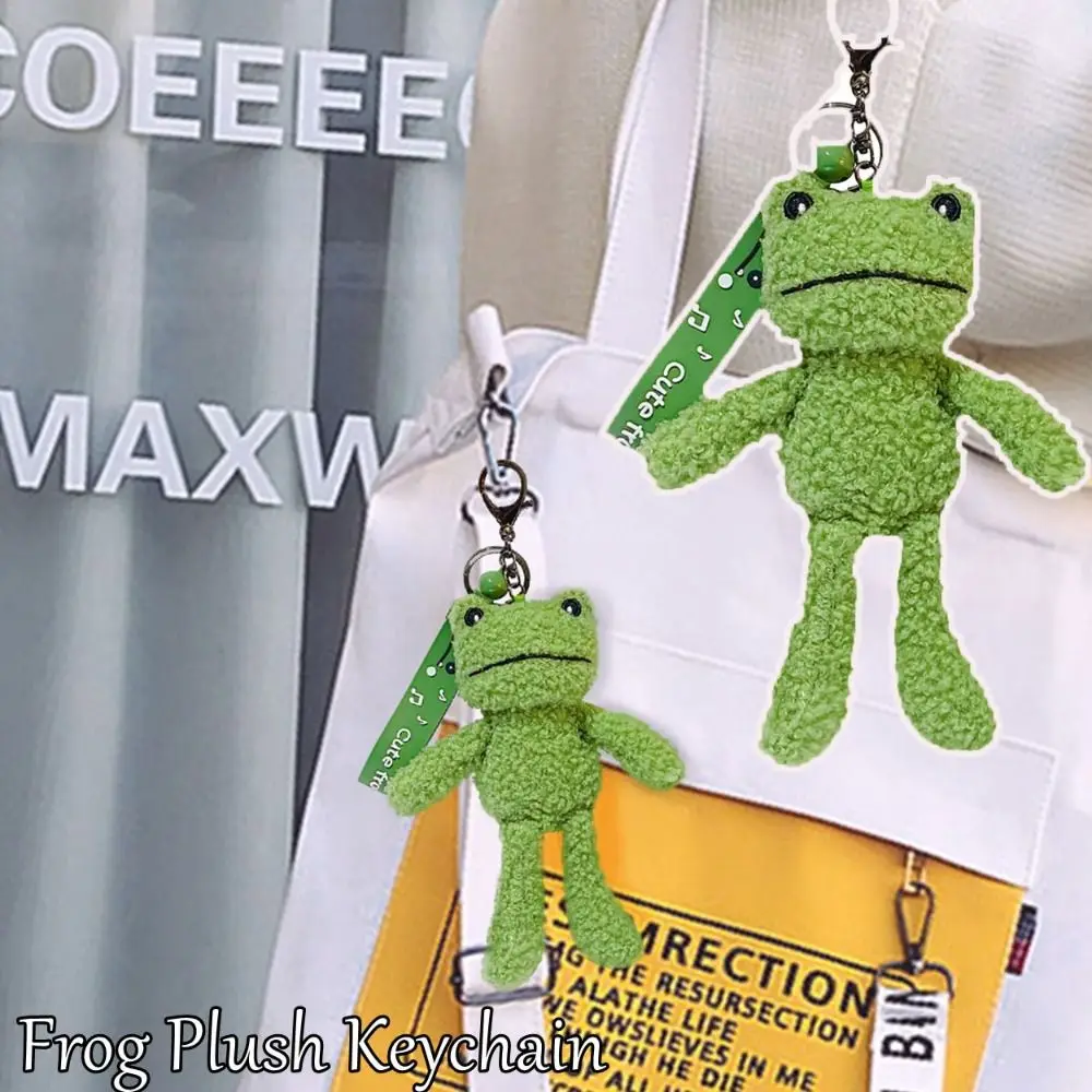 

Брелок для сумки, брелок в виде лягушки, аксессуары для сумочки, милая лягушка, плюшевый брелок в виде лягушки, креативный подарок, зеленый цвет, мягкая кукла, брелок