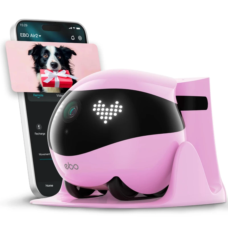 2K Night Vision + Auto Docking + Two-Way Talk | Wholesale EBO Air 2 Smart Pet Companion Robot | Ideal for Cat & Dog Owners