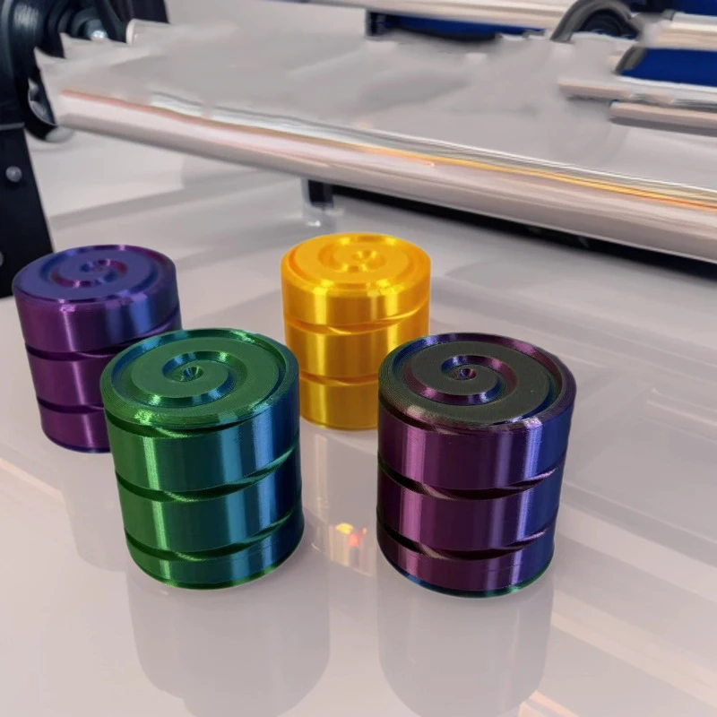 

3D печатный гироскоп, игрушка для снятия стресса, цилиндрическая, бесшумная, вращающаяся, декомпрессионная, сенсорные игрушки-непоседа, игрушка-гироскоп на кончиках пальцев, детские игрушки