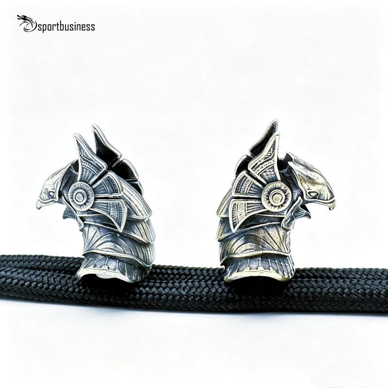Egyptian Patron Saint Horus Brass Knife Beads EDC DIY Paracord Woven Bracelets Lanyard Pendants Accessories Outdoor Tool Hanging