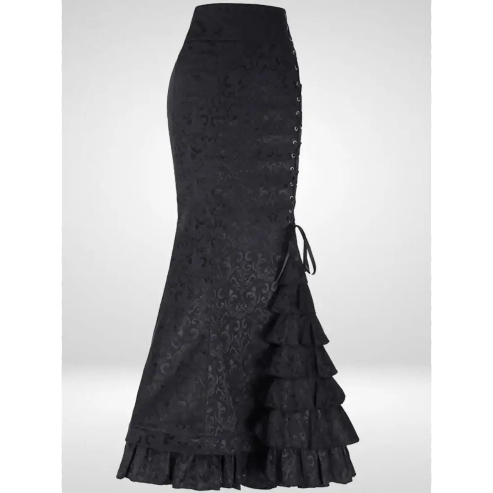 

Готическая жаккардовая юбка на Хэллоуин с высокой талией, платье с хвостом для женщин, Ci Walk Bat Ape, осенний сезон