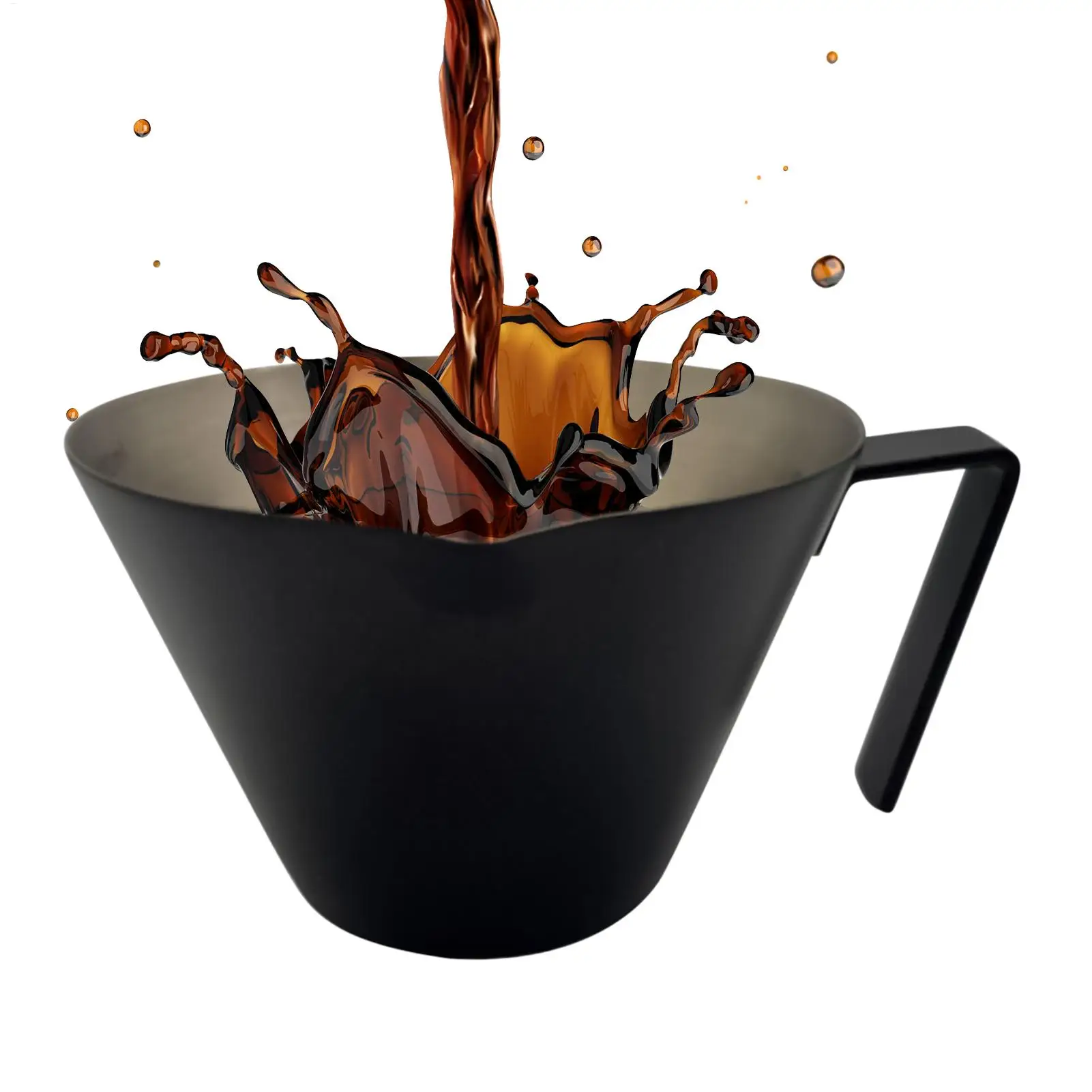 Pouring Cup Measuring Cup With Spout Stainless Steel Heat-Resistant Three Scale Beaker With Handle Double Spout Pitcher For