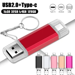 Type C 64GB Key High Speed USB Flash Drive OTG Pen Drive 32GB Usb Stick Pendrive Flash Disk for Android PC/Car/TV USB C 128gb