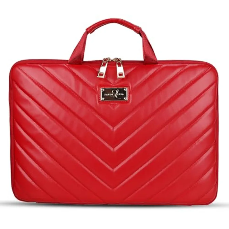 

SANDY LISA 14 Inch Laptop Sleeve, Chevron Printed Protective Case with Buttery Soft Anti-Scratch Lining