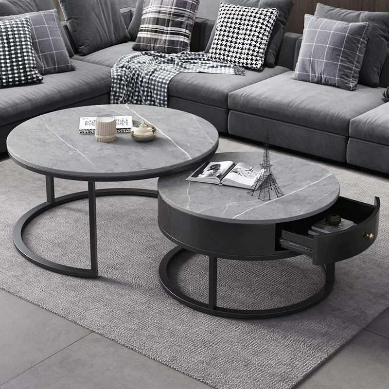 Stainless Coffee Tables Round Commercial Patio Elegant With Storage Coffee Tables Space Saving Mesa Para Sala Bar Furniture