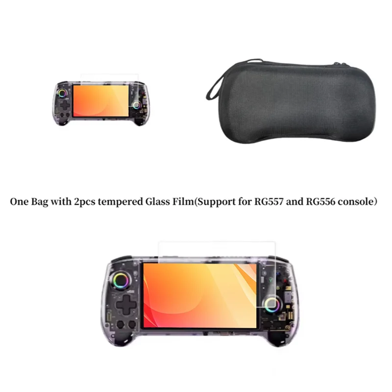B04C-Portable Protective Carrying Case For Anbernic RG557/RG556 Game Console Shockproof Storage Bag With Handheld Design - Image 6