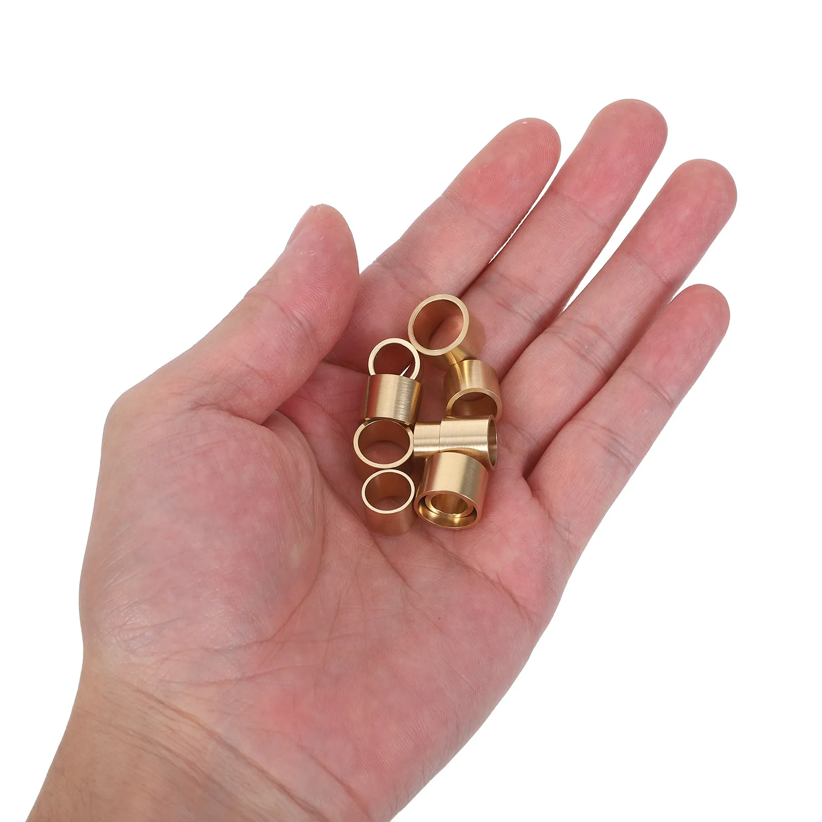 

10 Pcs Pool Cue Connectors Billiard Tips Replacement Joint Adapter Golden Billiards Accessories Hardware