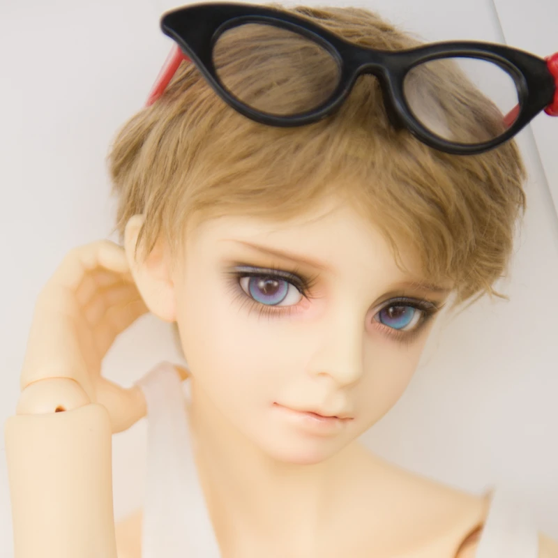 JD213 Mohair poupées perruque 1/6 1/4 1/3 YOSD MSD SD DOD court garçon BJD perruques en 6-7 pouces 7-8 pouces 8-9 pouces tailles jouet cheveux accessoires