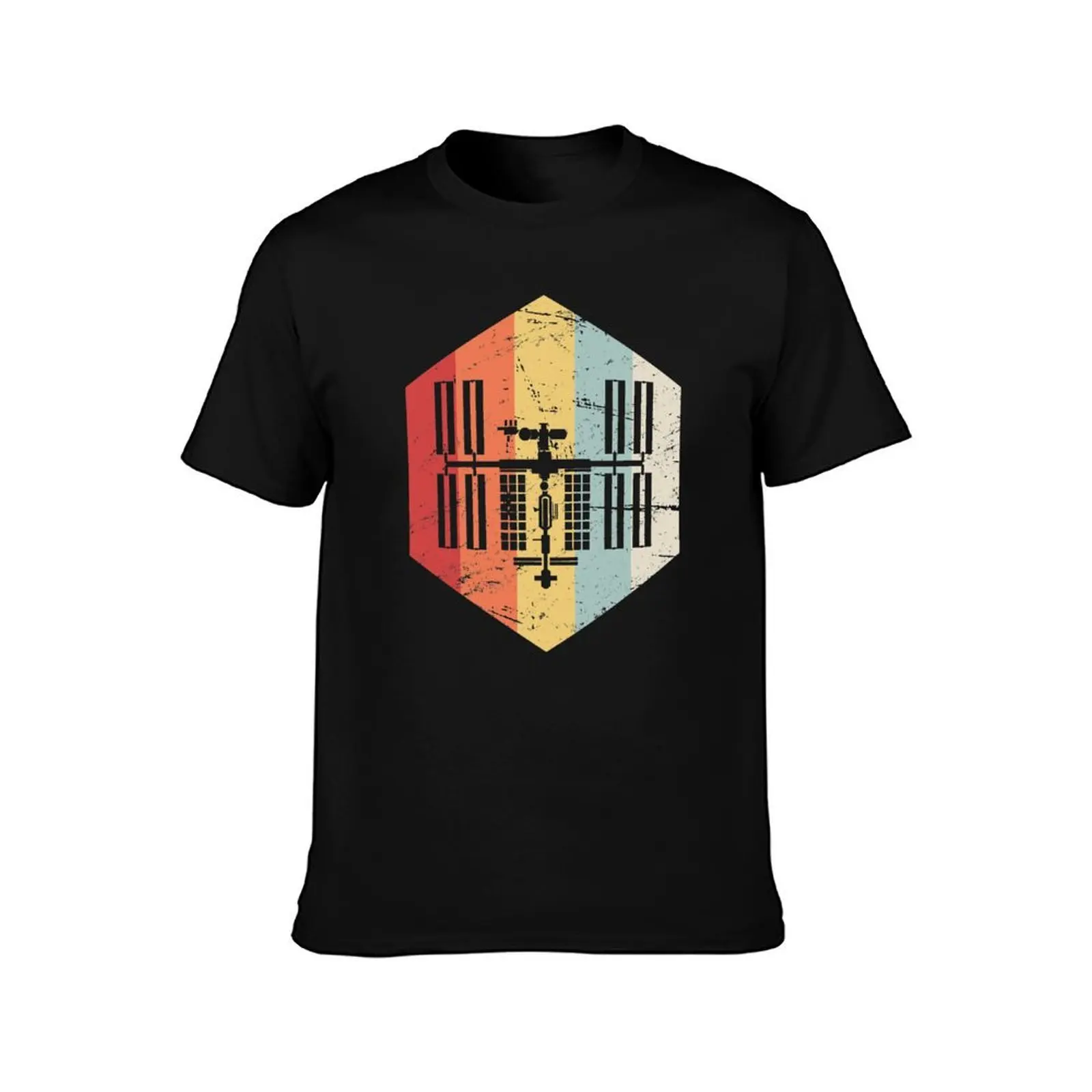 Retro ISS International Space Station Icon T-Shirt Holiday Party Tee Shirt T-Shirt