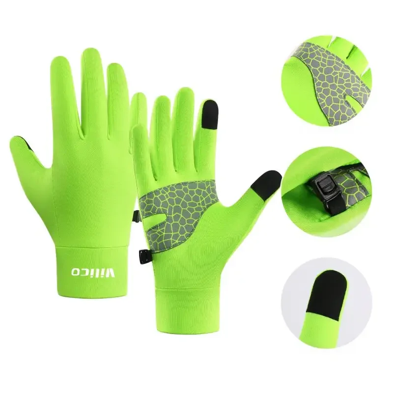 Winter Warm And Non Slip Touch Screen Gloves Running Gloves Wool Lined Gloves Suitable For Men Women To Walk Ride And Drive