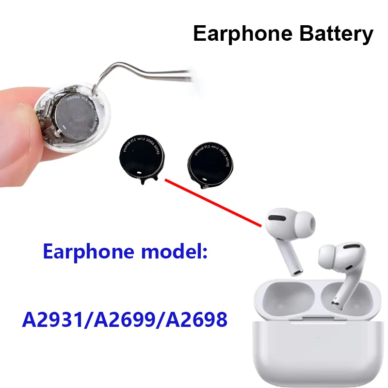 Bluetooth headphone battery for Airpods 3 Pro1/2 Headphone battery Spare battery headphone accessories