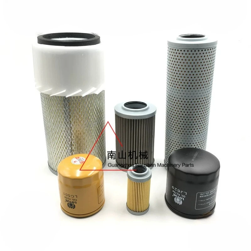 

For Doosan Daewoo DH55/55-V air filter oil diesel grid hydraulic inlet and return pilot filter excavator Excavator