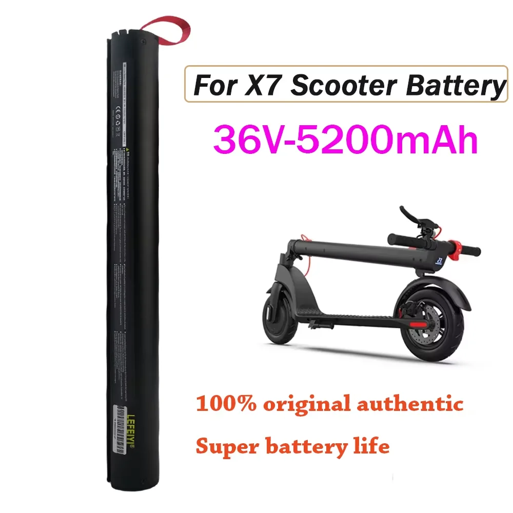 

X7 Scooter Battery 36V 5200mAh Foldable Built-in BMS Rechargeable Batteries for Huanxi HX X7 Scooter