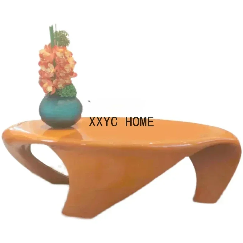 Simple FRP Triangle Coffee Table Living Room Home Sales Office Model Room Side Table