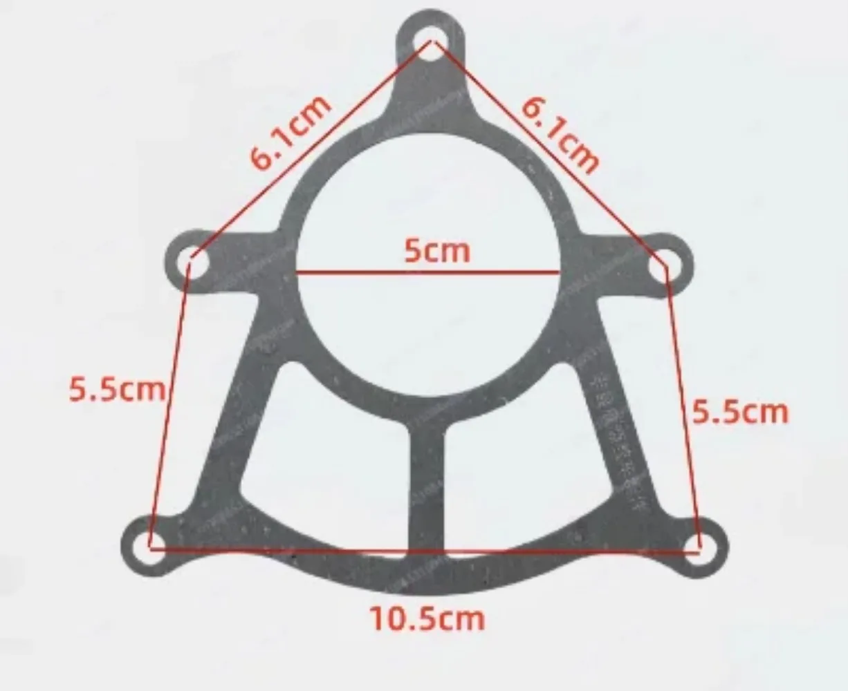 Battery Car Differential Rear Axle Gasket, General Motor Gasket, Five-hole Paper Pad, Electric Vehicle Differential Motor Gasket