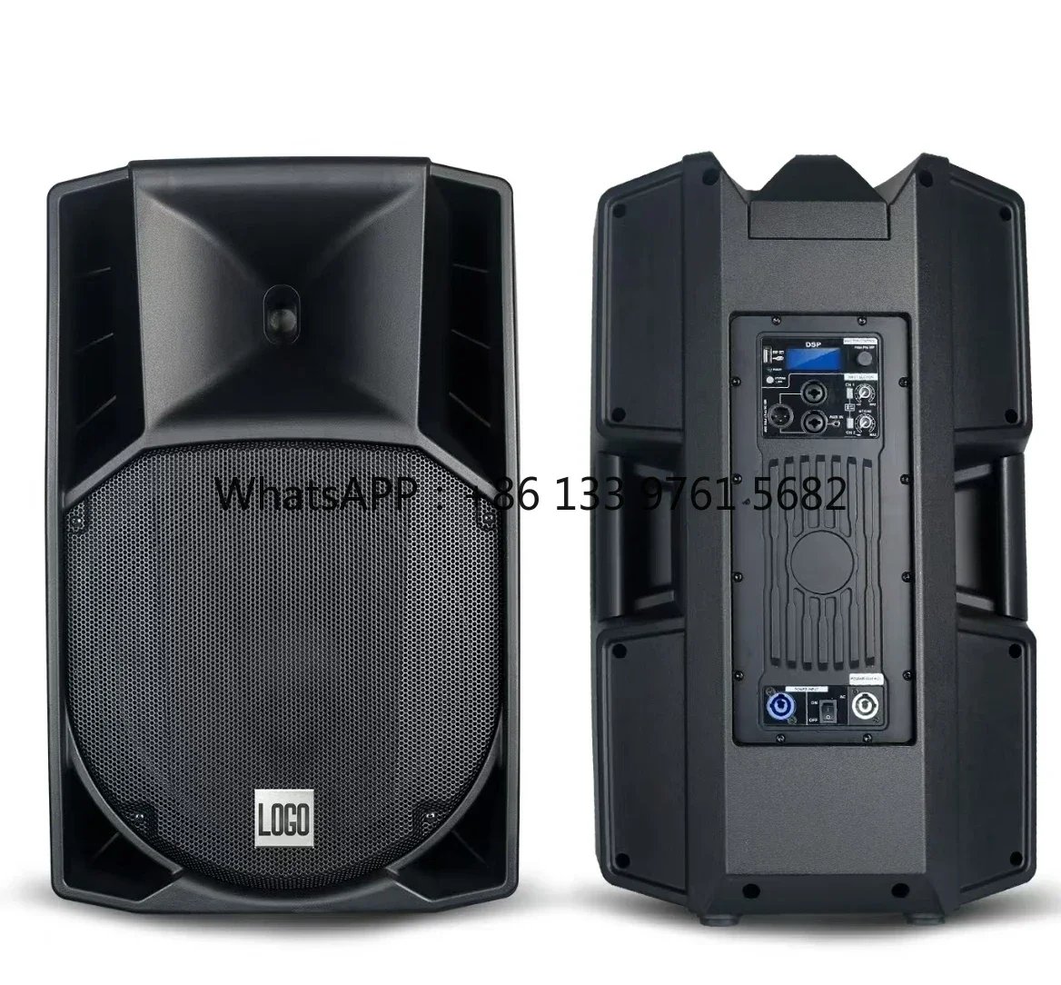 ART 715A MP5 15 Inch Active Speaker 1300W Build in Amplify 75mm Coil PP Plastic Box Outdoor Performance Conference Stage