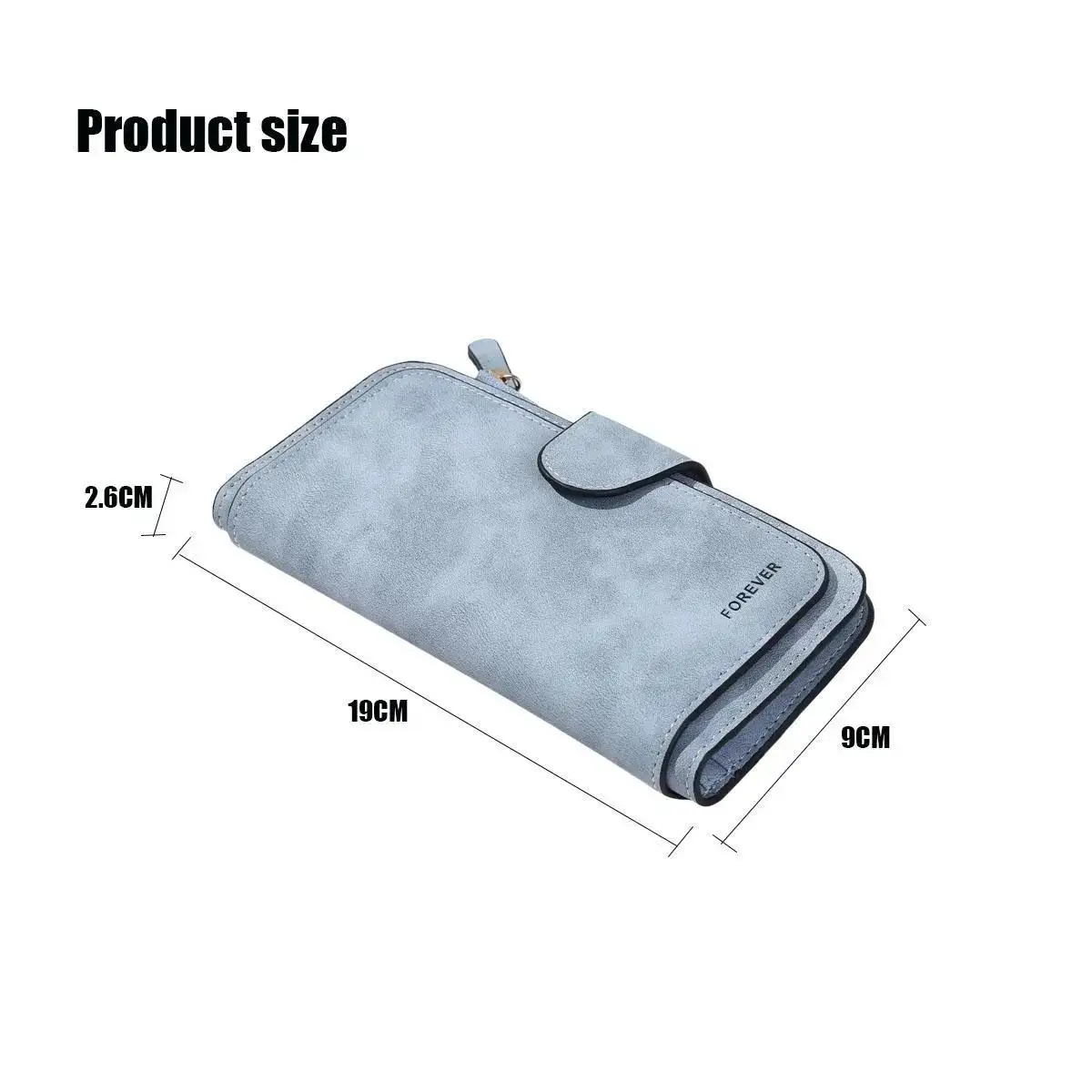 

Новые модные женские кошельки в стиле ретро, матовая длинная сумка-клатч на молнии