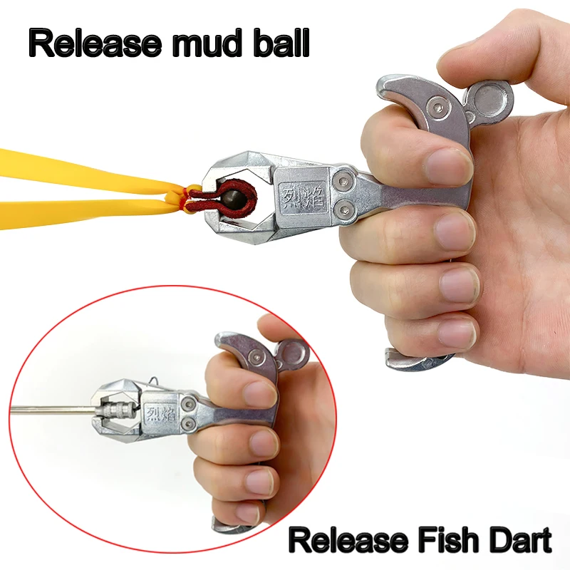 Fishing Hunting Dart Releaser Fishing Reel  Slingshot Catapult Outside Fishing Hunting Quick Launch Dart Release Bow Accessories