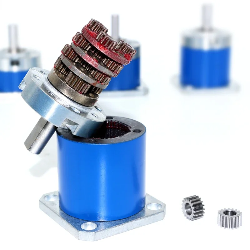 42mm Planetary Gear Reducer Input 5mm for Nema17 Stepper Motor 36MM Planetary Motor Reducer Gearbox 3.7/13.7/51/99.5/263.7/515.6