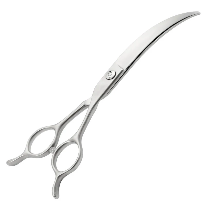 Imagem -04 - Pet Grooming Scissors Grande Curved Scissors para Groomer Dog Beleza Shears Profissional