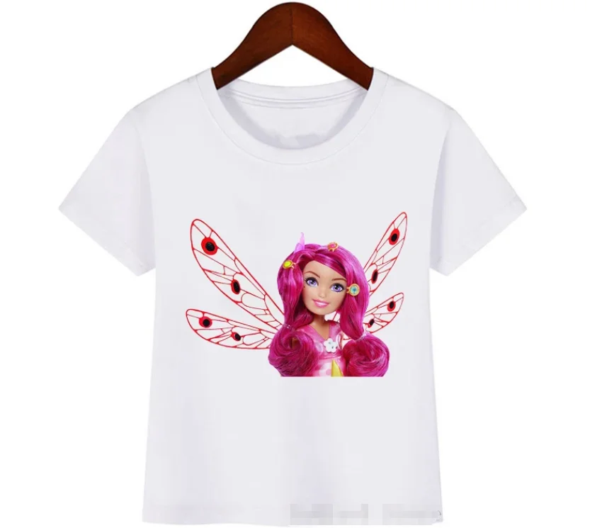 Camiseta divertida de Hada Mia y yo para niños, Top blanco de manga corta para niña de 3 a 13 años, verano 2024