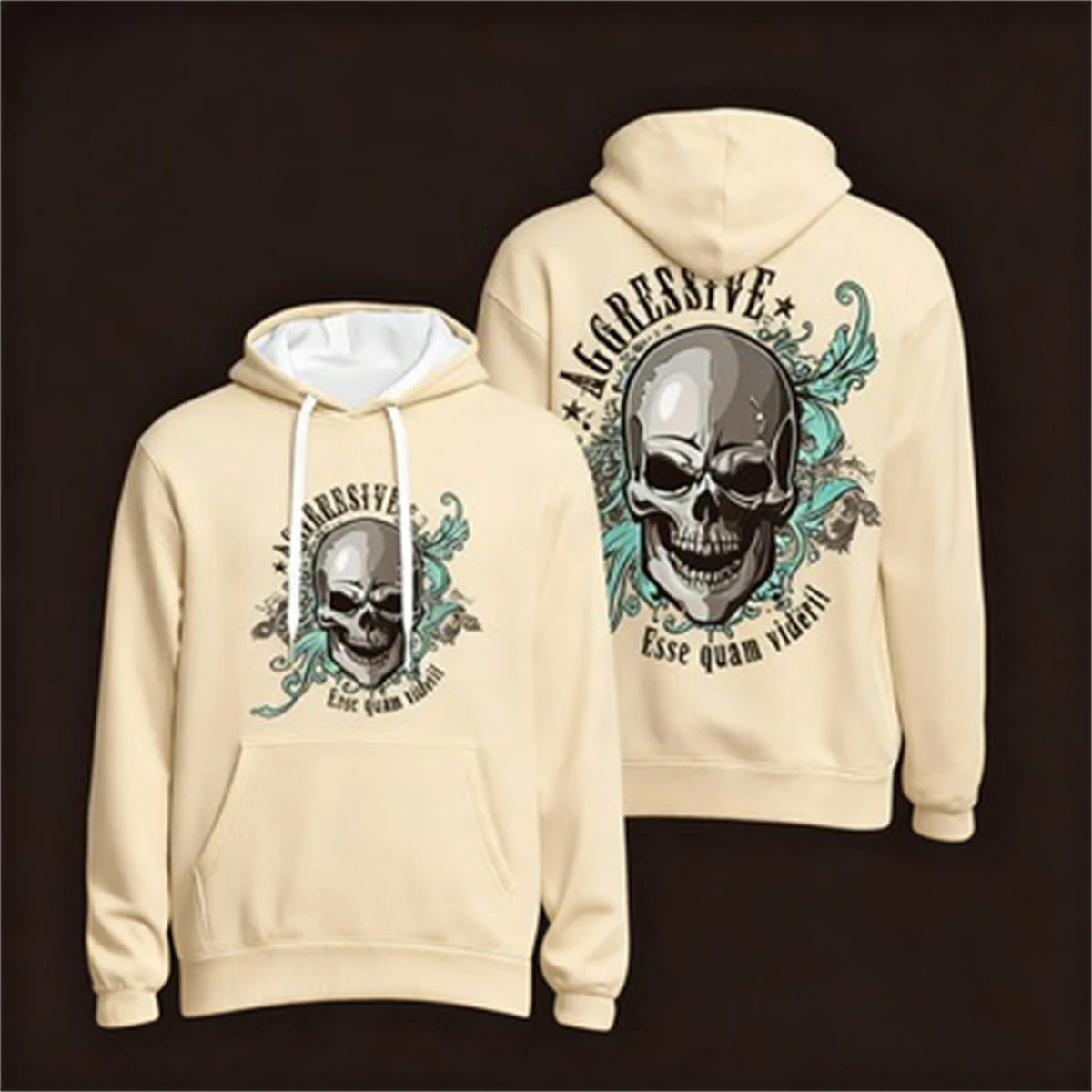 

Men's long sleeved hooded sweatshirt 3D printed neutral simple fashionable autumn outdoor wear suitable for both men and women