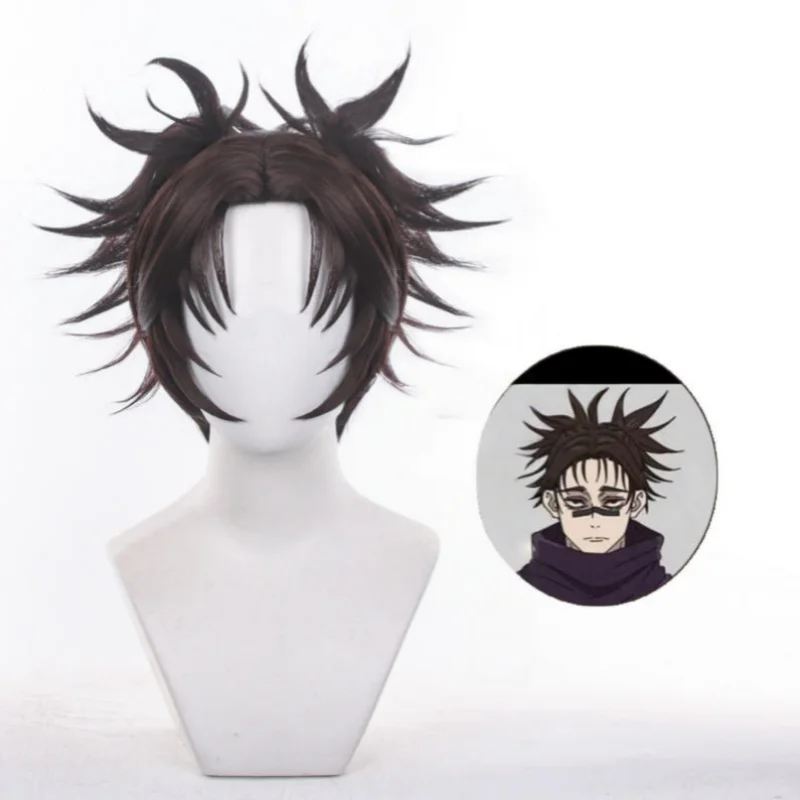 Anime Jujutsu Kaisen Choso Cosplay Synthetic Hair Double Ponytail High Braids Halloween Daily Party Wig + Wig Cap