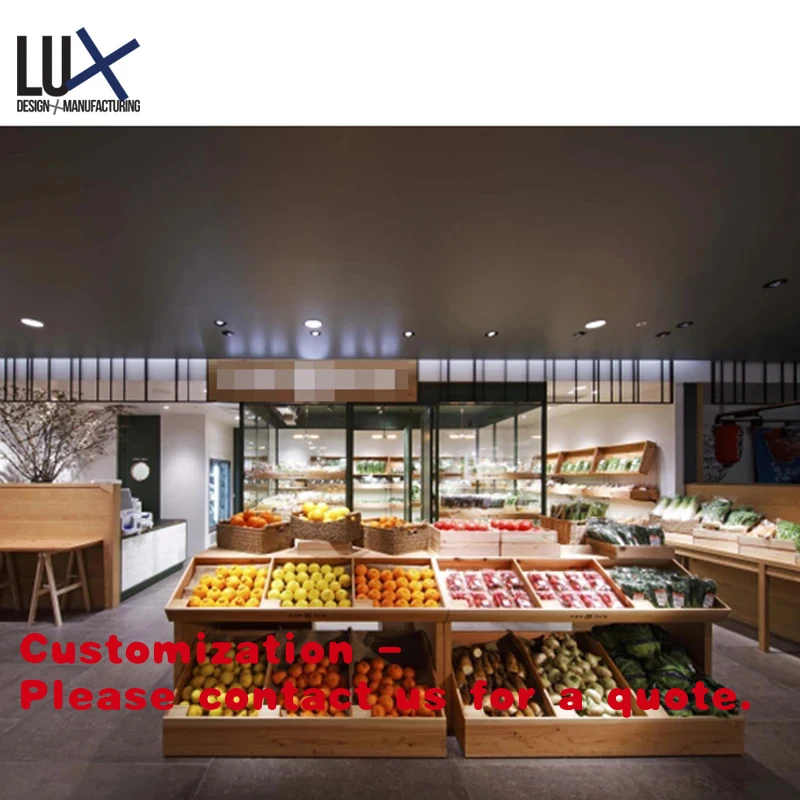 custom.Customized Fruits and Vegetables Shelf,Self Service Kiosk,Gondolas Shelves Supermarket
