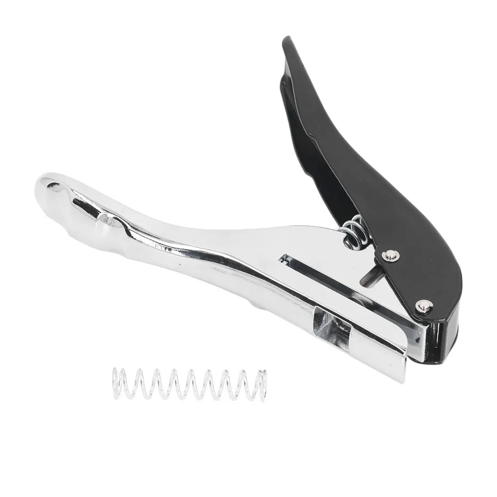 8mm Punch Size Hole Punch Pliers 5 Countersunk Drill Bits Hand-Held Operation Single Hole Punch Portable Design