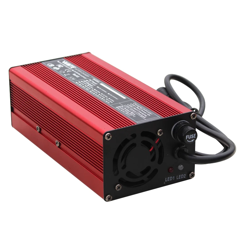 14.6V 20A Charger 4S 14.4V LiFePO4 Battery Smart Charger High Power With Fan Aluminum Case