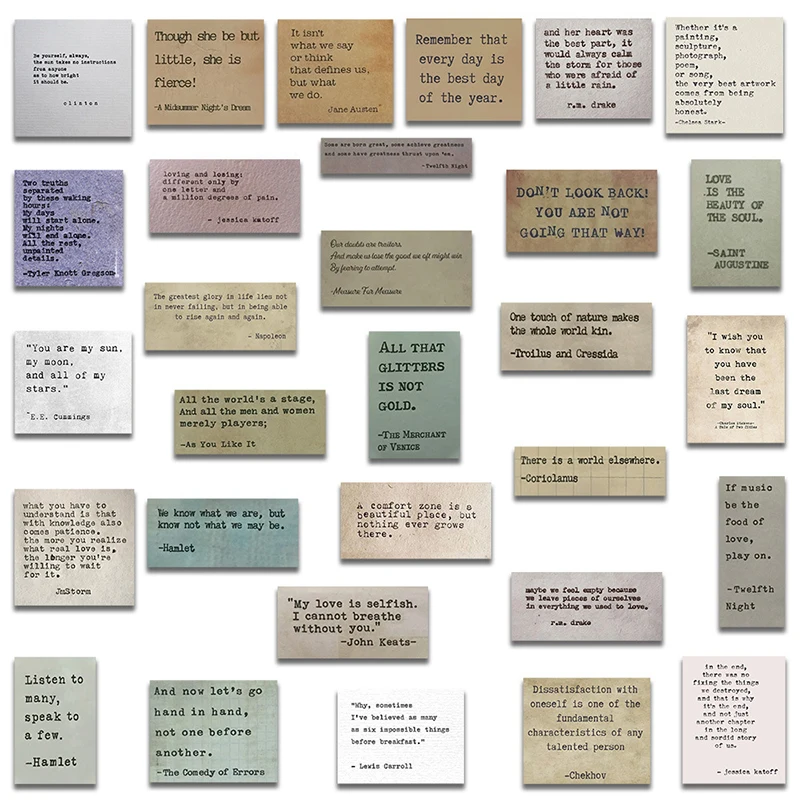 สติกเกอร์กราฟฟิตีคำพูดและคำพูดของคนดังในยุควินเทจ60ชิ้นสติกเกอร์สเก็ตบอร์ดกระเป๋ากีตาร์แล็ปท็อปสติกเกอร์กันน้ำสุดเท่สำหรับเด็ก