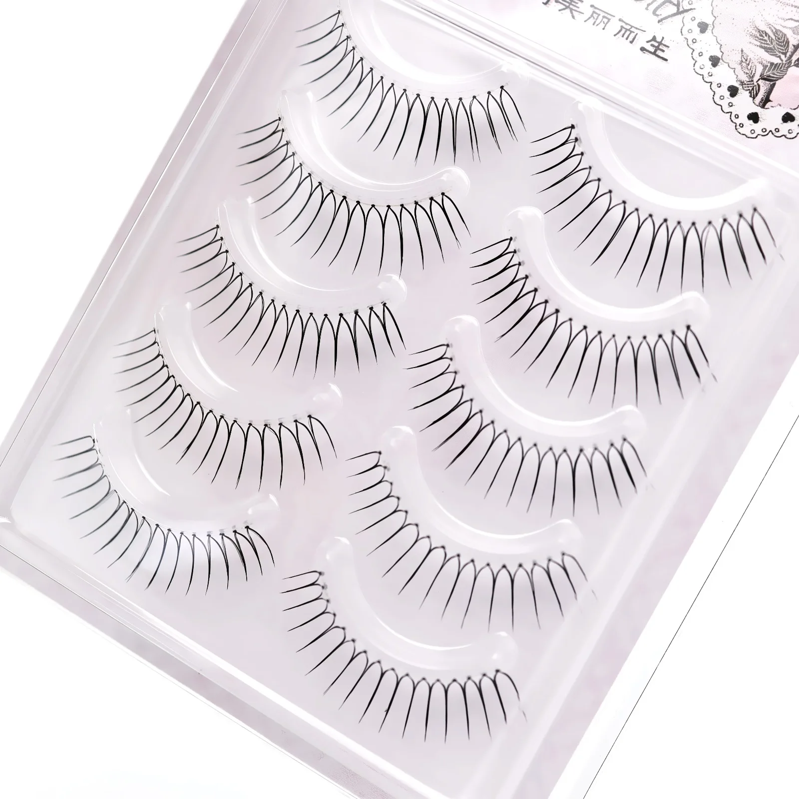 Pestañas postizas Kpop segmentadas en forma de U, grupo coreano, pestañas individuales naturales, pestañas de Manga de gran capacidad DIY