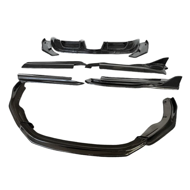 

Для Porsche 718 Boxster 16-20 Body Kit 3K из настоящего углеродного волокна в стиле Arma, передний бампер, край боковой юбки, удлинение заднего диффузора