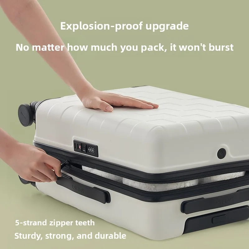 حقيبة سفر OIWAS Busin ذات عجلات دوارة صلبة وكلمة مرور لو للرجال بمقبض متعدد الوظائف