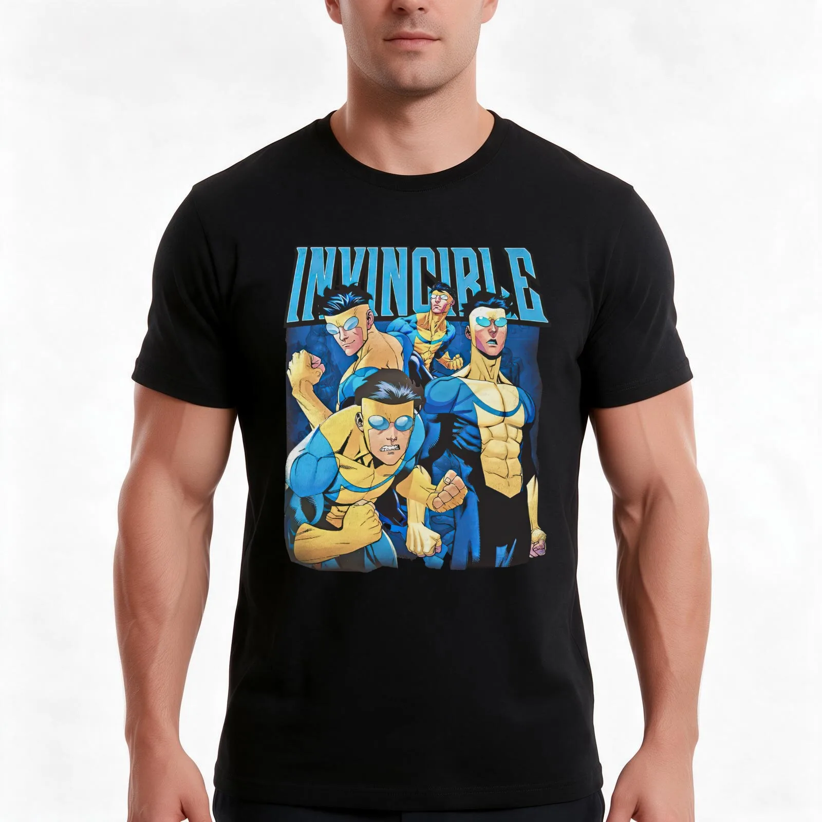 Invincible Mark Grayson- T-Shirt, Summer Casual Cotton Tee, Oversized Streetwear Tops, Vintage Graphic Print, Unisex Men Women