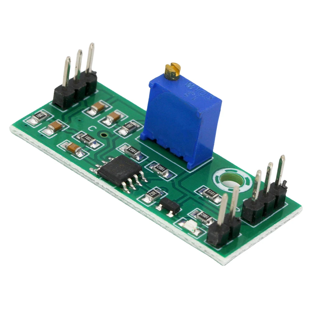 LM393 Voltage Comparator Module 4.5-28V Signal Waveform Adjustable High Low Level/Load Drive Dual Channel High Voltage Module