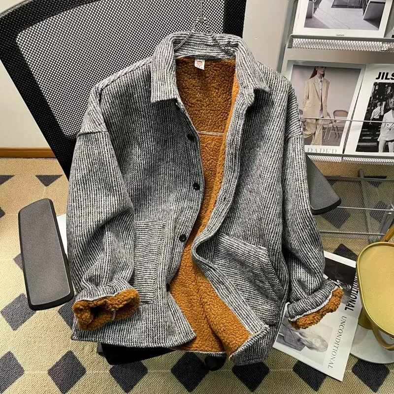 

Осенне-зимнее шерстяное пальто Thiened для мужчин, повседневная рабочая одежда для пар, дэт с Fce, уличная одежда большого размера