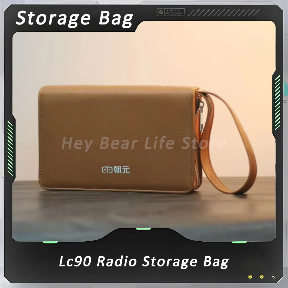 Choyong Lc90 Radio Storage Bag Customize Leather Handbag Portable Protective Case Brown Leather Storage Bag Waterproof Gifts