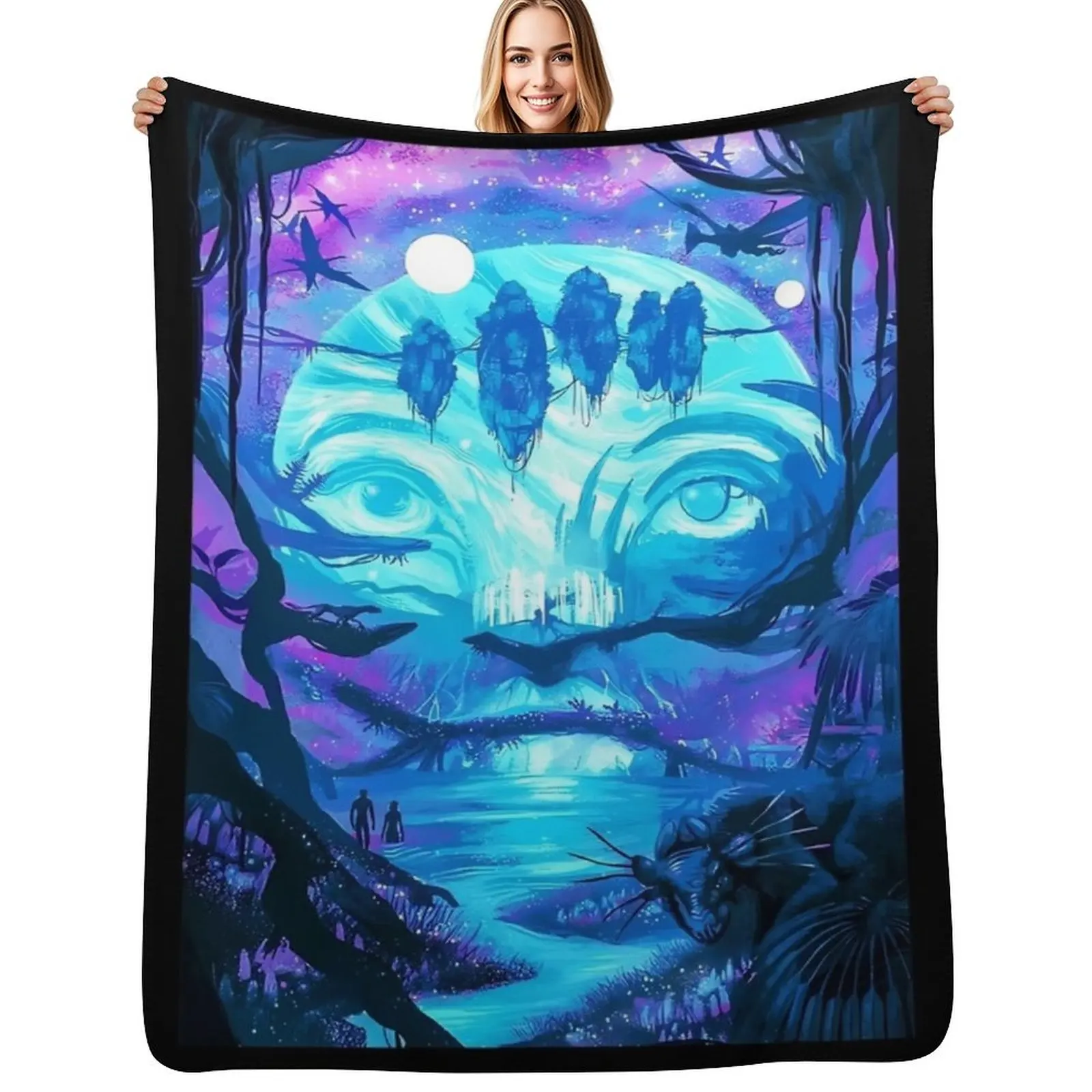 

I See Your Soul Throw Blanket Wrinkle Resistant Lightweight Blanket