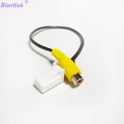 Biurlink 8 Pin Plug DVD Back Up Reverse Camera RCA Input Cable Adapter for Subaru