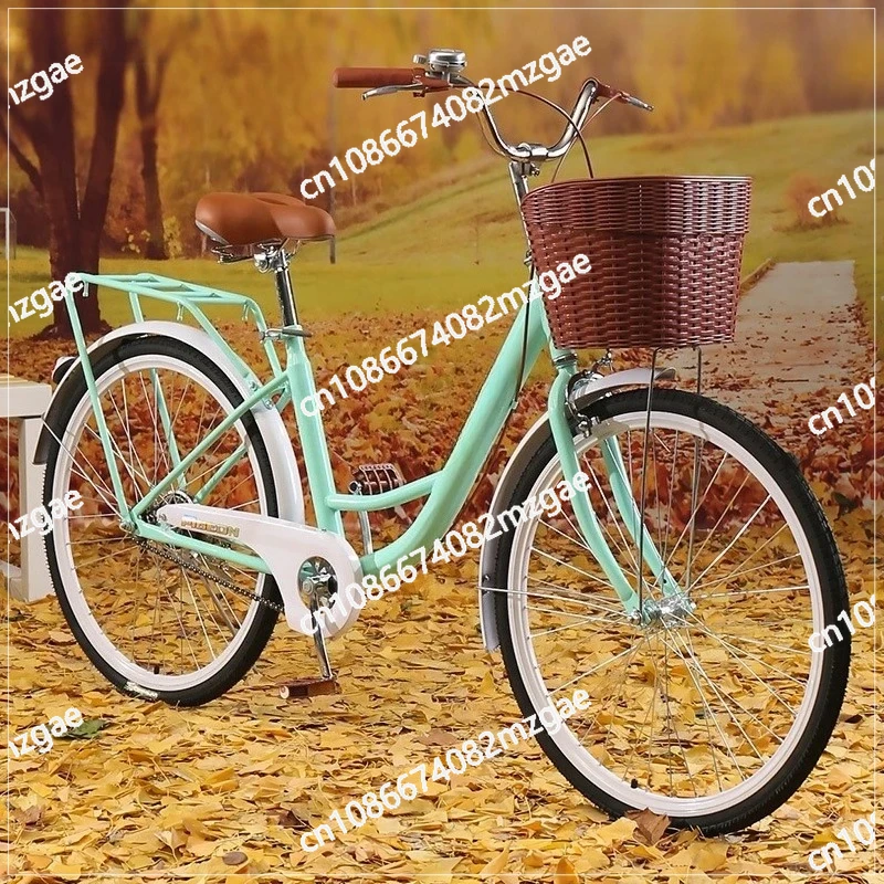 Hot selling retro texture portable men's and women's adult bicycles, adult commuting bicycles, women's work bicycles