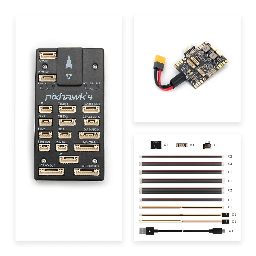 Holybro Pixhawk 4 Flight Control/Autonomous Vehicle M9N lub M10 GPS pm02 V3 12s lub PM07 14s Moduł zasilania do RC Drone/Car/Boat