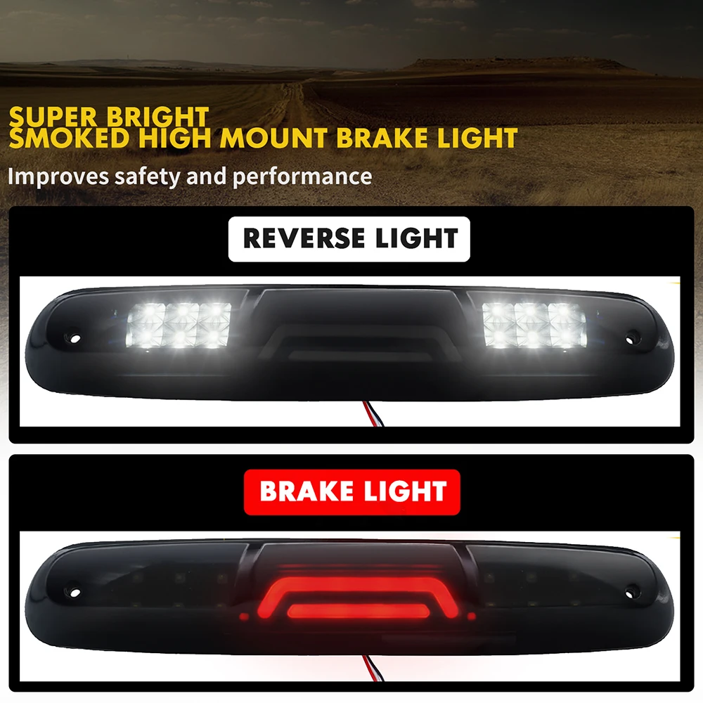 LED الثالث 3rd ضوء الفرامل ارتفاع جبل الخلفي البضائع وقف مصباح ل تشيفي سيلفرادو جي إم سي سييرا 1500 2500 3500 HD الكلاسيكية 2007-2013