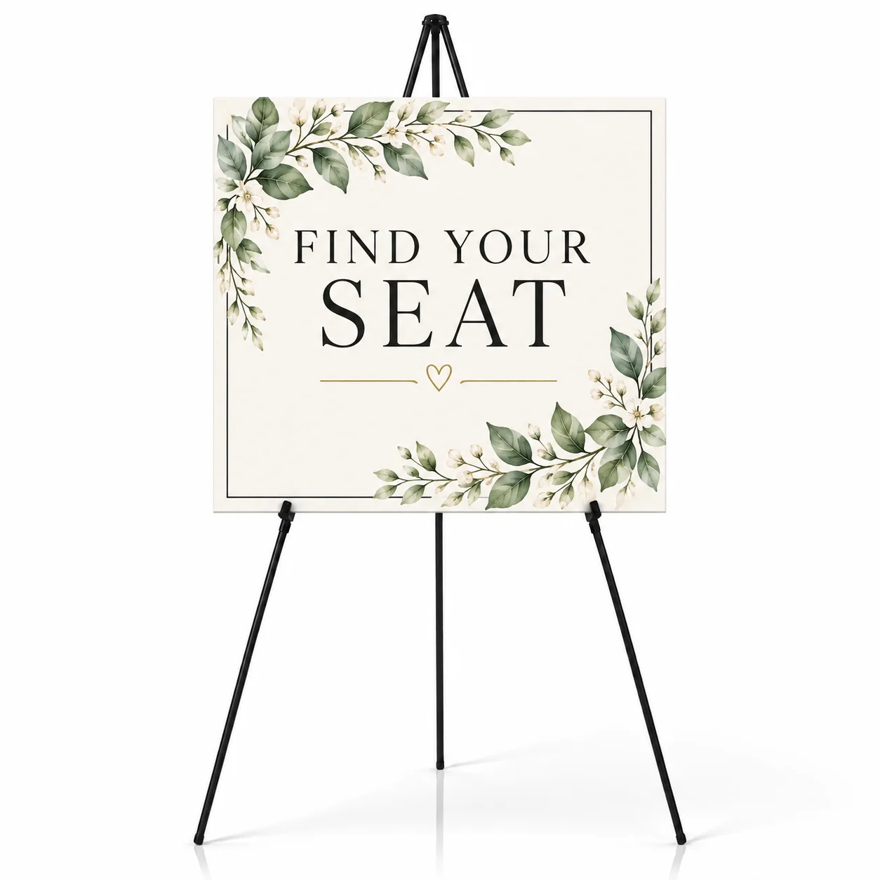 Wedding Seating Chart Stand,Portable Black Tripod Easel For Display,Folding Metal Floor Holder With Storage Bag For Reception Table Assignment Board,Guest List,Welcome Poster,Engagement Celebration,Banquet Entrance And Bridal Event Signage