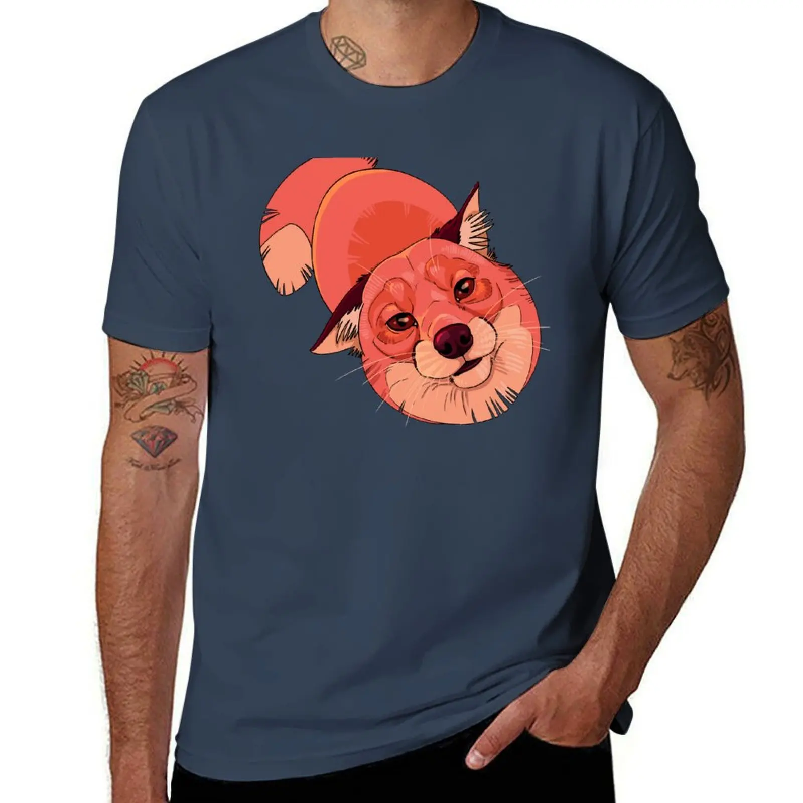

pink.orange FOX T-Shirt designer shirts Aesthetic clothing anime stuff quick drying mens graphic t-shirts pack