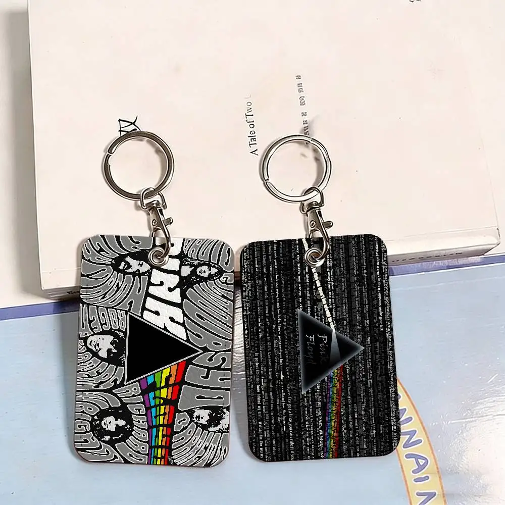 Rock Band P-Pink F-Floyd Cute Cartoon Inteated Elevator Card Acc Control Card Keychain Protective Cover Gift Keychain