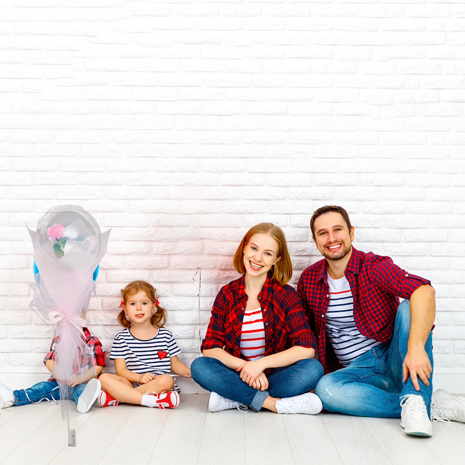 

Glowing Balloon Decoration Clear Light up Pink Luminous Bouquet Set Transparent Creative Fun Concert Dance Party Props Amusement