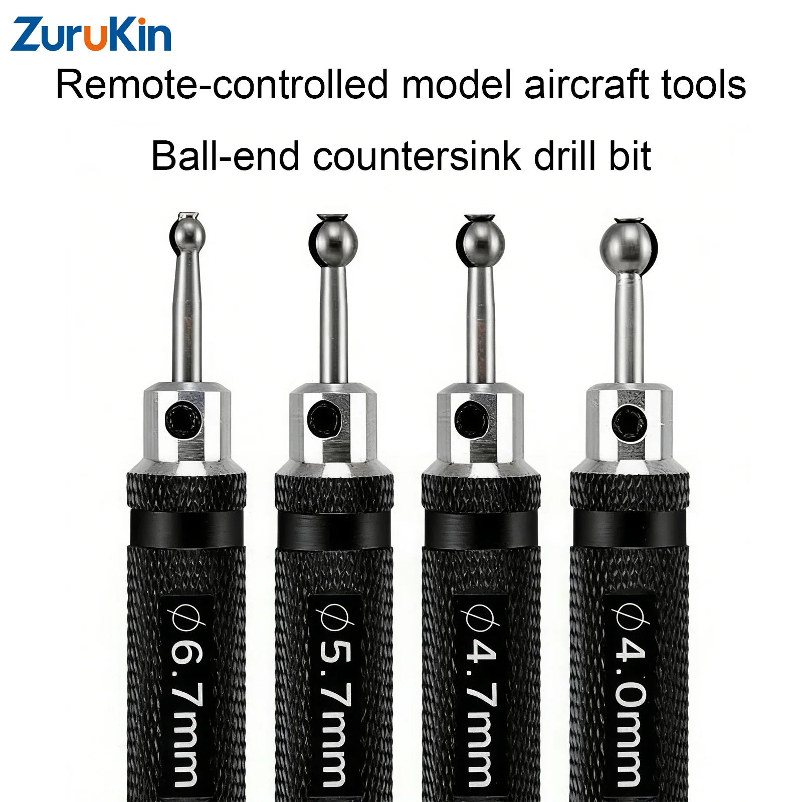 ZuruKin RC Ball Head Reamer 4.0/4.7/5.7/6.7mm Precision Steel Ball Link Hole Opener Expander for RC Helicopter Drone Tool