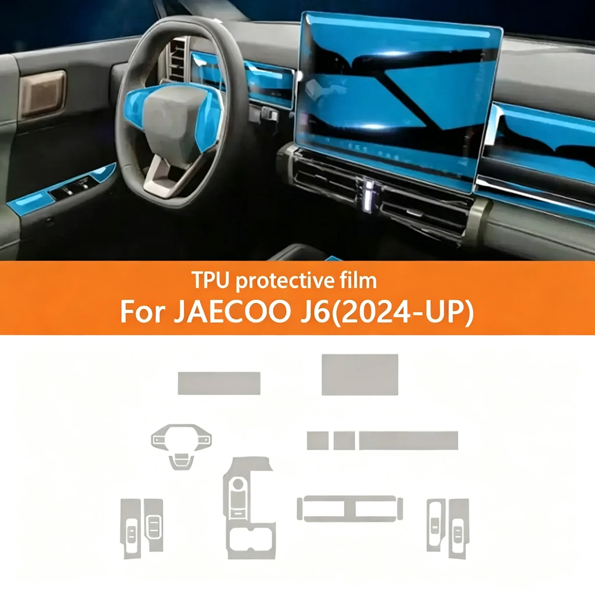 For For JAECOO J6 Chery Icar 03 2024-2026 Center Interior Transparent TPU Protective Film PPF Car Gearbox Panel Dashboard - Aliexpress Deal