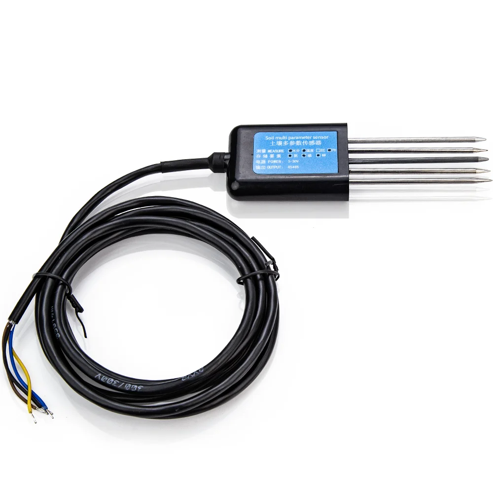 NEW RS485 five-pin soil sensor PH EC Temperature Nitrogen phosphorus and potassium agriculture measure soil comprehensive sensor